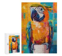 Puzzles for Adults 300 PCS Colorful Macaw Painting Jigsaw for Adults Relaxing Games Analysis And Logic Unique Birthday And Xmas Gifts 300 PCS
