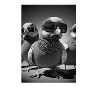 Puzzles for Adults 300 PCS Cool Pigeons Jigsaws for Adults Hands-on Game Precision Cutting Fun at Home Activities, 300 PCS