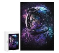 Puzzles for Adults 300 PCS Cosmic Astronaut Portrait-8 Jigsaw Puzzles for Teenagerss Stress Reliever Educational Challenge Christmas Birthday Gifts 300 PCS