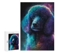 Puzzles for Adults 300 PCS Cosmic Poodle Art Print-4 Jigsaw for Teenagerss Pattern Assembly Parent-child Interaction Beautiful Design Game 300 PCS