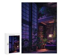 Puzzles for Adults 300 PCS Cozy Library Haven Puzzles for Adults Family Games Stress Reliever Unique Birthday And Xmas Gifts 300 PCS