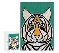 Puzzles for Adults 300 PCS Cute Tropical Tiger Jigsaw Puzzles for Teenagerss Stress Reliever Educational Challenge Christmas Birthday Gifts 300 PCS