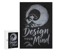 Puzzles for Adults 300 PCS Design Your Mind - Zen Wave Enso Manifestation Jigsaw for Teenagerss Pattern Assembly Parent-child Interaction Beautiful Design Game 300 PCS