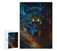 Puzzles for Adults 300 PCS Enchanted Wolf Portrait Puzzles for Adults Hands-on Game But Fun And Humorous Christmas Birthday Gifts 300 PCS