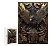 Puzzles for Adults 300 PCS Epic Golden Phoenix Puzzle for Adults Family Games Hand Speed Race Unique Birthday And Xmas Gifts 300 PCS
