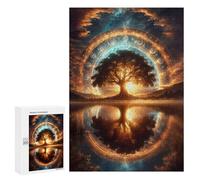 Puzzles for Adults 300 PCS Ethereal Tree Portal Jigsaws for Adults Relaxing Games Enhance Memory Unique Birthday And Xmas Gifts 300 PCS