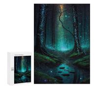 Puzzles for Adults 300 PCS Fairy Night Forest Jigsaw for Adults Relaxing Games Analysis And Logic Unique Birthday And Xmas Gifts 300 PCS