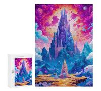 Puzzles for Adults 300 PCS Fantasy Castle Skyward -2 Puzzles for Adults Hands-on Game But Fun And Humorous Christmas Birthday Gifts 300 PCS
