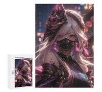 Puzzles for Adults 300 PCS Fantasy Warrior with Mask Puzzles for Teenagers Staycation Kill Time Help The Brain Exercise Unique Birthday And Xmas Gifts 300 PCS