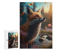 Puzzles for Adults 300 PCS Fox Butterfly Magic Puzzles for Adults Hands-on Game But Fun And Humorous Christmas Birthday Gifts 300 PCS