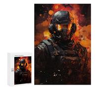 Puzzles for Adults 300 PCS Future Soldier 2 Puzzles for Adults Family Games Stress Reliever Unique Birthday And Xmas Gifts 300 PCS