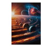 Puzzles for Adults 300 PCS Galactic Dance of Orbits Jigsaws for Adults Hands-on Game Precision Cutting Fun at Home Activities, 300 PCS