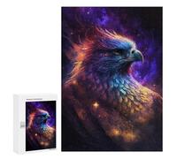 Puzzles for Adults 300 PCS Galactic Eagle Art Print Jigsaw for Teenagerss Pattern Assembly Parent-child Interaction Beautiful Design Game 300 PCS