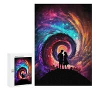 Puzzles for Adults 300 PCS Galactic Love Silhouette Puzzles for Adults Family Games Stress Reliever Unique Birthday And Xmas Gifts 300 PCS