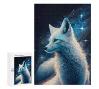 Puzzles for Adults 300 PCS Galactic Wolf Art Print Jigsaw for Teenagerss Pattern Assembly Parent-child Interaction Beautiful Design Game 300 PCS
