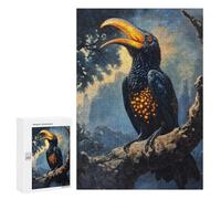 Puzzles for Adults 300 PCS Glowing Bird on Branch Jigsaw for Adults Relaxing Games Analysis And Logic Unique Birthday And Xmas Gifts 300 PCS