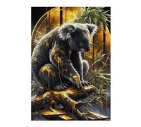 Puzzles for Adults 300 PCS Golden Bonsai Koala Jigsaws for Adults Hands-on Game Precision Cutting Fun at Home Activities, 300 PCS