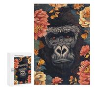 Puzzles for Adults 300 PCS Gorilla in Bloom Puzzles for Adults Hands-on Game But Fun And Humorous Christmas Birthday Gifts 300 PCS