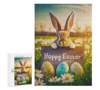 Puzzles for Adults 300 PCS Happy Easter Jigsaw Puzzles for Teenagerss Stress Reliever Educational Challenge Christmas Birthday Gifts 300 PCS