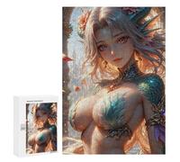 Puzzles for Adults 300 PCS Hot Dragon Anime Girl Jigsaw for Teenagerss Pattern Assembly Parent-child Interaction Beautiful Design Game 300 PCS