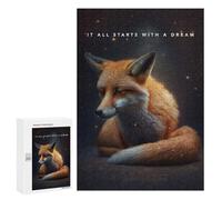 Puzzles for Adults 300 PCS It All Starts With A Dream Jigsaw for Adults Relaxing Games Analysis And Logic Unique Birthday And Xmas Gifts 300 PCS