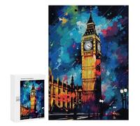 Puzzles for Adults 300 PCS London's Iconic Big Ben Tower Puzzles for Teenagers Staycation Kill Time Help The Brain Exercise Unique Birthday And Xmas Gifts 300 PCS