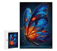 Puzzles for Adults 300 PCS Luminous Butterfly - Expressionist Animal Art Puzzles for Adults Hands-on Game But Fun And Humorous Christmas Birthday Gifts 300 PCS