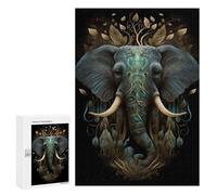 Puzzles for Adults 300 PCS Magic Elephant Jigsaws for Adults Relaxing Games Enhance Memory Unique Birthday And Xmas Gifts 300 PCS