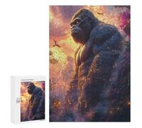 Puzzles for Adults 300 PCS Majestic Gorilla in A Lush Jungle Jigsaw Puzzles for Teenagerss Stress Reliever Educational Challenge Christmas Birthday Gifts 300 PCS