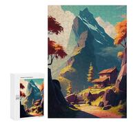 Puzzles for Adults 300 PCS Mountain Retreat Pathway Puzzles for Adults Hands-on Game But Fun And Humorous Christmas Birthday Gifts 300 PCS