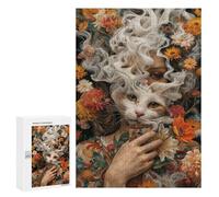 Puzzles for Adults 300 PCS Mystic Whiskers Jigsaw for Teenagerss Pattern Assembly Parent-child Interaction Beautiful Design Game 300 PCS