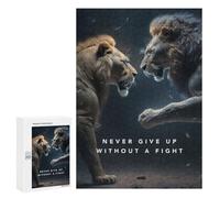 Puzzles for Adults 300 PCS Never Give Up Motivation Jigsaw for Adults Relaxing Games Analysis And Logic Unique Birthday And Xmas Gifts 300 PCS