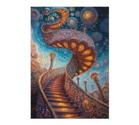 Puzzles for Adults 300 PCS Ornate Stairway to The Sky Jigsaws for Adults Hands-on Game Precision Cutting Fun at Home Activities, 300 PCS