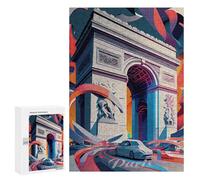 Puzzles for Adults 300 PCS Paris Arc De Triomphe 1 Jigsaw for Adults Relaxing Games Analysis And Logic Unique Birthday And Xmas Gifts 300 PCS