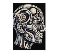 Puzzles for Adults 300 PCS Puzzles Abstract Human Head Jigsaws for Adults Anti-Stress Toys Wall Art Deal As Gifts for The Whole Family 300 PCS