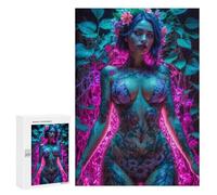 Puzzles for Adults 300 PCS Puzzles Beautiful Flower Body Puzzles for Adults Brain Teaser Game Perfect Decoration Deal As Gifts for The Whole Family 300 PCS