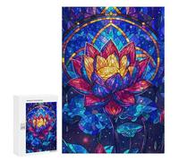 Puzzles for Adults 300 PCS Puzzles Celestial Lotus Bloom Puzzles for Adults Brain Teaser Game Perfect Decoration Deal As Gifts for The Whole Family 300 PCS