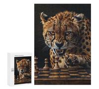 Puzzles for Adults 300 PCS Puzzles Cheetah Chess Puzzles for Adults Toy Wall Decor Difficult Hard Help The Brain Exercise 300 PCS