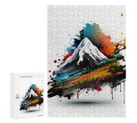 Puzzles for Adults 300 PCS Puzzles Colorful Mountain Abstract Art Puzzles for Adults Family Game Presents for Women for Birthday, Chrismas 300 PCS