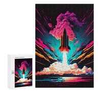 Puzzles for Adults 300 PCS Puzzles Colorful Rocket Adult Jigsaw Anti-Stress Toys Analysis And Logic Unique Birthday And Gifts 300 PCS