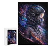 Puzzles for Adults 300 PCS Puzzles Cosmic Astronaut Artwork Puzzles for Adults Brain Teaser Game Perfect Decoration Deal As Gifts for The Whole Family 300 PCS