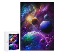 Puzzles for Adults 300 PCS Puzzles Cosmic Planets in Space-2 Puzzles for Adults Brain Teaser Game Perfect Decoration Deal As Gifts for The Whole Family 300 PCS