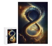 Puzzles for Adults 300 PCS Puzzles Cosmic Serpent in Space Puzzles for Adults Brain Teaser Game Perfect Decoration Deal As Gifts for The Whole Family 300 PCS