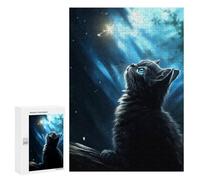 Puzzles for Adults 300 PCS Puzzles Cute Cat Kitten Firefly Adult Jigsaw Anti-Stress Toys Analysis And Logic Unique Birthday And Gifts 300 PCS