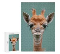 Puzzles for Adults 300 PCS Puzzles Cute Giraffe Animal Art Puzzles for Adults Family Game Presents for Women for Birthday, Chrismas 300 PCS