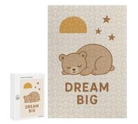 Puzzles for Adults 300 PCS Puzzles Dream Big Sleeping Bear Nursery Puzzles for Adults Brain Teaser Game Perfect Decoration Deal As Gifts for The Whole Family 300 PCS