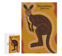 Puzzles for Adults 300 PCS Puzzles Dreamtime Journey Kangaroo Art Puzzles for Adults Toy Wall Decor Difficult Hard Help The Brain Exercise 300 PCS