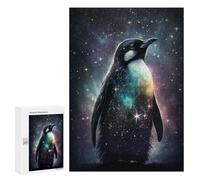Puzzles for Adults 300 PCS Puzzles Galactic Penguin in Space Puzzles for Adults Brain Teaser Game Perfect Decoration Deal As Gifts for The Whole Family 300 PCS
