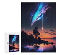Puzzles for Adults 300 PCS Puzzles Galaxy Sunset Anime Adult Jigsaw Anti-Stress Toys Analysis And Logic Unique Birthday And Gifts 300 PCS