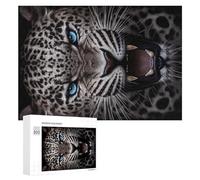 Puzzles for Adults 300 PCS Puzzles Leopard's Intense Gaze Jigsaws for Adults Family Games But Fun And Humorous for Birthday, Chrismas 300 PCS